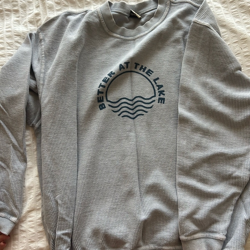 Blue Graphic Men's Sweater